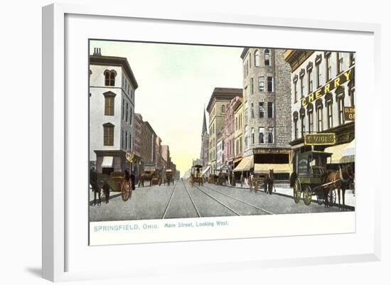 Main Street, Springfield-null-Framed Art Print