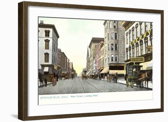 Main Street, Springfield-null-Framed Art Print