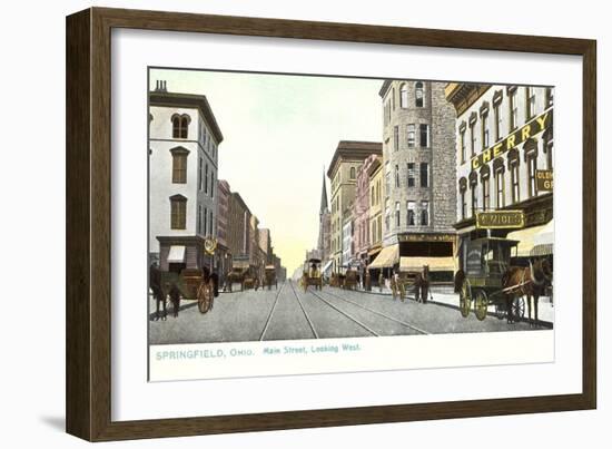 Main Street, Springfield-null-Framed Art Print