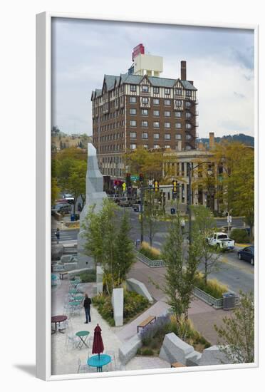 Main Street Square, Fort Hays, Rapid City, South Dakota, USA-Walter Bibikow-Framed Photographic Print