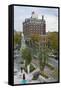 Main Street Square, Fort Hays, Rapid City, South Dakota, USA-Walter Bibikow-Framed Stretched Canvas