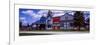 Main street storefronts at Fort Steele, East Kootenay, British Columbia, Canada-null-Framed Photographic Print