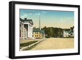 Main Street, Stowe, Vermont-null-Framed Art Print