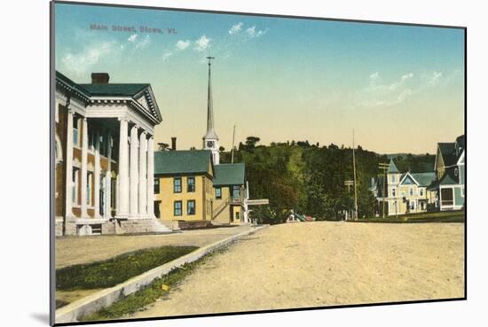 Main Street, Stowe, Vermont-null-Mounted Art Print