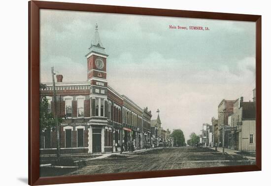 Main Street, Sumner, Iowa-null-Framed Art Print