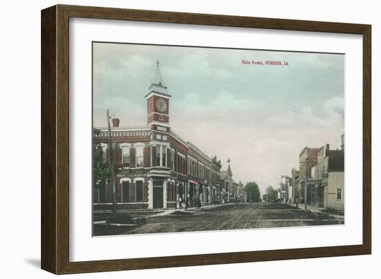 Main Street, Sumner, Iowa-null-Framed Art Print
