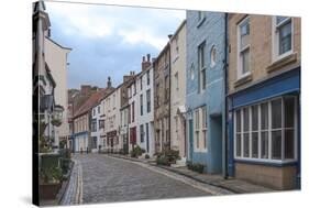 Main Street Through the Fishing Village of Staithes-James Emmerson-Stretched Canvas