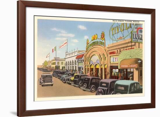 Main Street, Tijuana, Mexico-null-Framed Premium Giclee Print