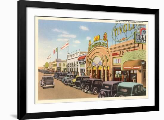 Main Street, Tijuana, Mexico-null-Framed Premium Giclee Print