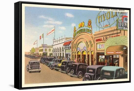 Main Street, Tijuana, Mexico-null-Framed Stretched Canvas