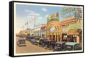 Main Street, Tijuana, Mexico-null-Framed Stretched Canvas