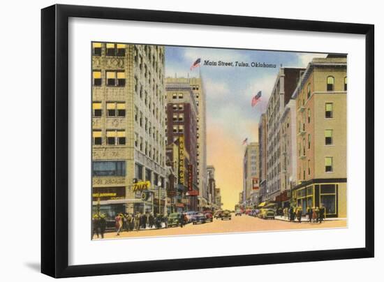 Main Street, Tulsa, Oklahoma-null-Framed Art Print