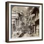 Main Street Up the Steep Side of Mount Haruna at a Famous Village of Hot Springs, Ikao, Japan, 1904-Underwood & Underwood-Framed Photographic Print