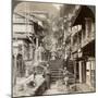 Main Street Up the Steep Side of Mount Haruna at a Famous Village of Hot Springs, Ikao, Japan, 1904-Underwood & Underwood-Mounted Photographic Print