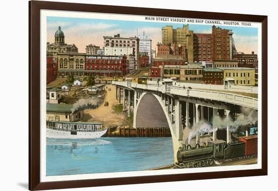 Main Street Viaduct, Houston, Texas-null-Framed Art Print