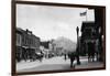 Main Street View - Livingston, MT-Lantern Press-Framed Art Print