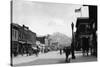 Main Street View - Livingston, MT-Lantern Press-Stretched Canvas