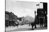 Main Street View - Livingston, MT-Lantern Press-Stretched Canvas