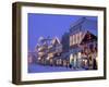 Main Street with Christmas Lights at Night, Leavenworth, Washington, USA-Jamie & Judy Wild-Framed Premium Photographic Print