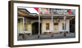 Main street with shops and museum in historic Chinese American Town, Locke,-null-Framed Photographic Print