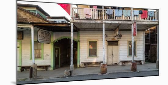 Main street with shops and museum in historic Chinese American Town, Locke,-null-Mounted Photographic Print