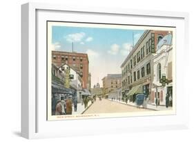 Main Street, Woonsocket, Rhode Island-null-Framed Art Print