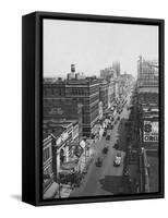 Main Street-null-Framed Stretched Canvas