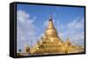 Main Stupa in the Kuthodaw Paya Mandalay, Myanmar (Burma), Southeast Asia-Alex Robinson-Framed Stretched Canvas