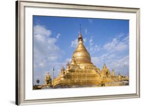 Main Stupa in the Kuthodaw Paya Mandalay, Myanmar (Burma), Southeast Asia-Alex Robinson-Framed Photographic Print