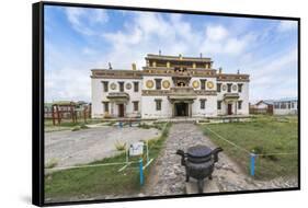 Main temple in Erdene Zuu Buddhist Monastery, Harhorin, South Hangay province, Mongolia, Central As-Francesco Vaninetti-Framed Stretched Canvas