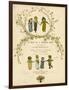 Main Title Page Design, a Day in a Child's Life-Kate Greenaway-Framed Art Print