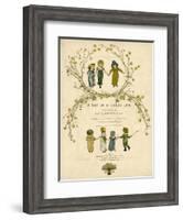 Main Title Page Design, a Day in a Child's Life-Kate Greenaway-Framed Art Print