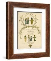 Main Title Page Design, a Day in a Child's Life-Kate Greenaway-Framed Art Print