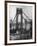 Main Towers and Cables of the George Washington Bridge under Construction-null-Framed Photographic Print