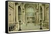 Main Waiting Room, Pennsylvania Station, New York, 1919-null-Framed Stretched Canvas