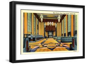 Main Waiting Room, Union Station, Omaha, Nebraska, C.1931-60-null-Framed Giclee Print