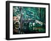 Maincy Bridge, 1879 (Oil on Canvas)-Paul Cezanne-Framed Giclee Print