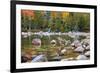 Maine, Acadia National Park, Fall Reflections at Jordon Pond-Joanne Wells-Framed Photographic Print