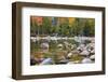 Maine, Acadia National Park, Fall Reflections at Jordon Pond-Joanne Wells-Framed Photographic Print