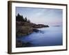 Maine, Acadia National Park, Moonset over the Atlantic Ocean at Sunrise-Christopher Talbot Frank-Framed Photographic Print