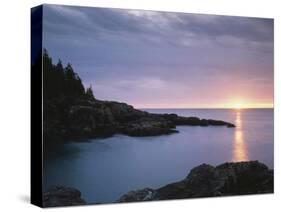 Maine, Acadia National Park, Sunrise over the Atlantic Ocean-Christopher Talbot Frank-Stretched Canvas