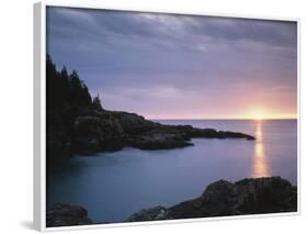 Maine, Acadia National Park, Sunrise over the Atlantic Ocean-Christopher Talbot Frank-Framed Photographic Print