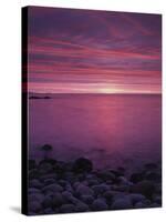 Maine, Acadia National Park, Sunrise over the Rocky Shoreline of the Beach-Christopher Talbot Frank-Stretched Canvas