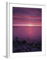 Maine, Acadia National Park, Sunrise over the Rocky Shoreline of the Beach-Christopher Talbot Frank-Framed Premium Photographic Print