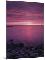 Maine, Acadia National Park, Sunrise over the Rocky Shoreline of the Beach-Christopher Talbot Frank-Mounted Premium Photographic Print