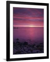 Maine, Acadia National Park, Sunrise over the Rocky Shoreline of the Beach-Christopher Talbot Frank-Framed Photographic Print