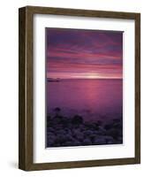 Maine, Acadia National Park, Sunrise over the Rocky Shoreline of the Beach-Christopher Talbot Frank-Framed Photographic Print