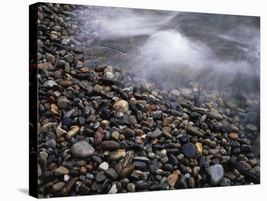 Maine, Acadia National Park, Waves Crashing on a Rocky Shoreline-Christopher Talbot Frank-Stretched Canvas