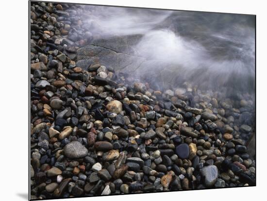 Maine, Acadia National Park, Waves Crashing on a Rocky Shoreline-Christopher Talbot Frank-Mounted Photographic Print