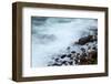 Maine, Acadia NP, Ocean Waves Breaking on Rocks Along Ocean Drive-Joanne Wells-Framed Photographic Print